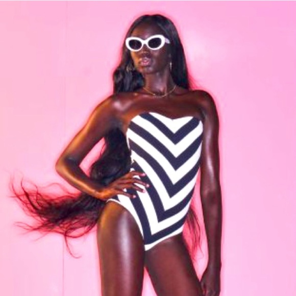 BARBIE X ZARA STRIPED SWIMSUIT - Picture 8 of 16